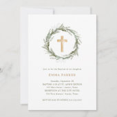 Rustiek wintergroen | Krans- en kruisdoop Kaart (Voorkant)