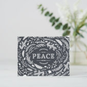 Rustiek wintervakantie Briefkaart (Staand voorkant)