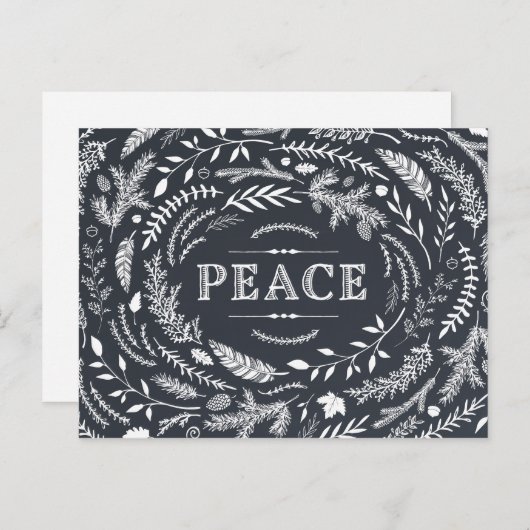 Rustiek wintervakantie Briefkaart (Voorkant / Achterkant)