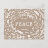 Rustiek wintervakantie Briefkaart (Voorkant)