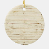 Rustiek wit Faux hout met Anker Keramisch Ornament (Achterkant)