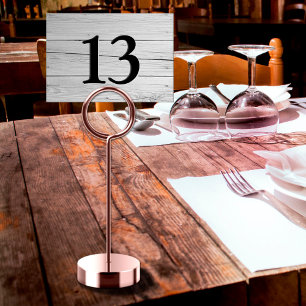 Rustiek Wit Hout Faux gegraveerd Restaurant Kaart