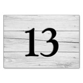 Rustiek Wit Hout Faux gegraveerd Restaurant Kaart (Achterkant)