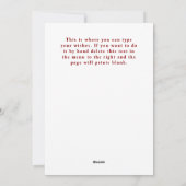 Rustiek Wit Hout Rood Sneeuwvlok Vrolijk Kerstfees Feestdagenkaart (Achterkant)