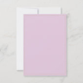 Rustiek wit hout roze munt rozen RSVP Kaart (Achterkant)