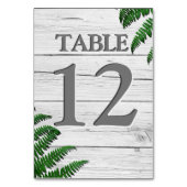 Rustiek wit hout typografie groen kaart (Voorkant)