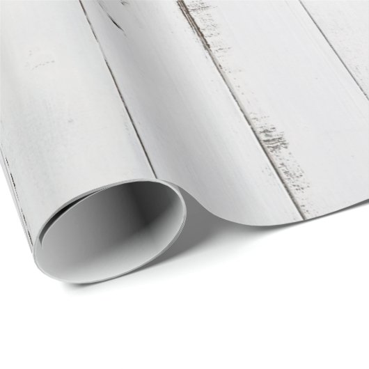 Rustiek Wit Houten Inpakpapier (Rol Hoek)