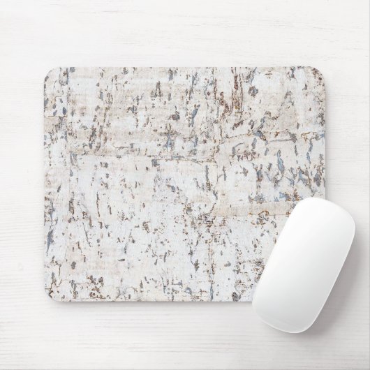 rustiek wit kurkhout muismat (Met muis)