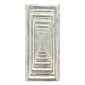 Rustiek Wit Lijst & Burlap Wedding Menu (Achterkant)