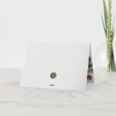 Rustiek Wit  Pine Ornament Lijst Familie Feestdagen Kaart (Achterkant)