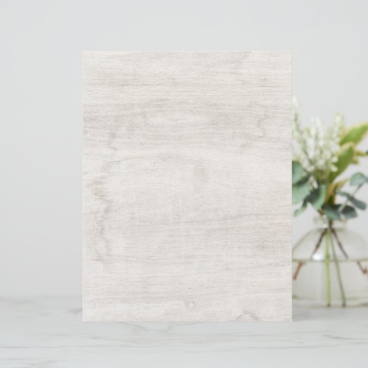 Rustiek wit verweerd hout scrapbook papier briefhoofd (Staand voorkant)