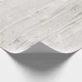 Rustiek witgekalkt hout cadeaupapier (Hoek)