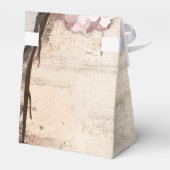 Rustiek Witte Berk Bloemen & kolibrie Party Bedankdoosjes (Achterkant)