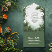 Rustiek Woodland Adventure Baby shower All In One Uitnodiging