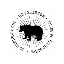 Rustiek Woodland Beer Rond retouradres