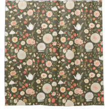 Rustiek Woodland Douchegordijn – Cottagecore