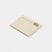 Rustiek Woodland Grizzly Beer Post-it® Notes (Schuin)