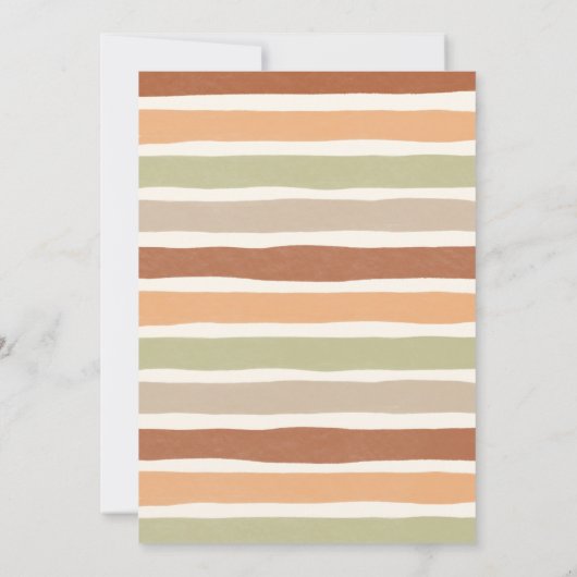 Rustiek Woodland Mushroom Boho Baby shower Kaart (Achterkant)