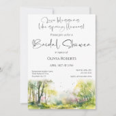 Rustiek Woodland Spring Forest Vrijgezellenfeest Kaart (Voorkant)