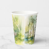 Rustiek Woodland Spring Forest Vrijgezellenfeest Papieren Bekers (Rechts)