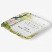 Rustiek Woodland Spring Forest Vrijgezellenfeest Papieren Bordje (Gebogen)