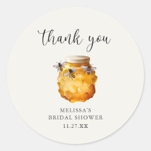 Rustiek ze vond haar honing Vrijgezellenfeest dank Ronde Sticker