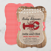 Rustiek Zeevruchten Boil Baby shower Invitation Kaart (Voorkant / Achterkant)