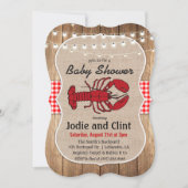Rustiek Zeevruchten Boil Baby shower Invitation Kaart (Voorkant)