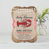Rustiek Zeevruchten Boil Baby shower Invitation Kaart (Staand voorkant)