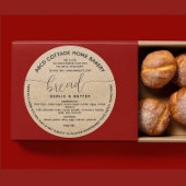 Rustiek zelfgemaakt brood Label Cottage law Label