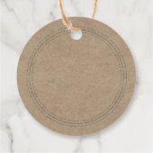 Rustiek Zelfgemaakt Eenvoudig Kraft-papier Schrijf Bedankjes Labels (Achterkant)