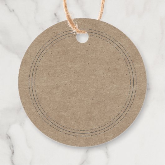 Rustiek Zelfgemaakt Eenvoudig Kraft-papier Schrijf Bedankjes Labels (Achterkant)