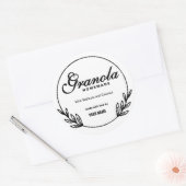 Rustiek zelfgemaakt granola label (Envelop)