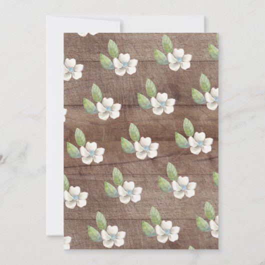 Rustiek Zoet Herten Paar Baby shower Invitation Kaart (Achterkant)