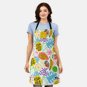 Rustiek Zomer Fruit Patroon Schort (Gedragen)