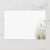 Rustiek Zomer Veld van Wildbloemen Details Informatiekaartje (Achterkant)