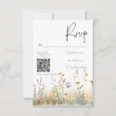 Rustiek Zomer Veld van Wildbloemen RSVP Kaartje (Voorkant)