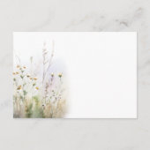 Rustiek Zomerveld van Wildbloemen Receptie Informatiekaartje (Achterkant)