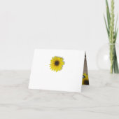 Rustiek Zonnebloem Baby shower Dank u (Achterkant)