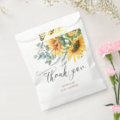 Rustiek Zonnebloem Baby shower Dank u Bedankzakje (Gezegeld)