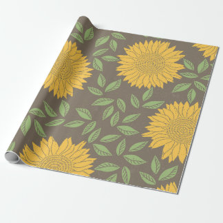 Rustiek Zonnebloem Bloom Wrapping Paper Cadeaupapier