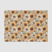 Rustiek Zonnebloem Decoupage Craft Tissue Papier (Voorkant)