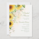 Rustiek Zonnebloem Delight Vrijgezellenfeest Kaart (Voorkant)