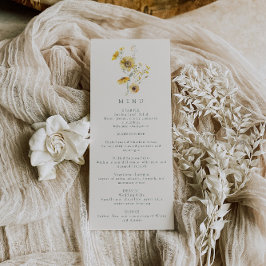 Rustiek Zonnebloem Menu