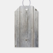 Rustiek Zonnebloemenhout Dank u Cadeaulabel (Achterkant)