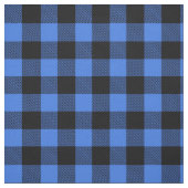 Rustiek Zwart Blauw Buffel Plaid Stof (Swatch)