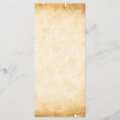  rustiek zwart bloeiend perkament plat menu (Achterkant)