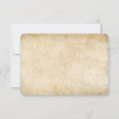  rustiek zwart bloeiend perkament RSVP-kaart RSVP Kaartje (Achterkant)