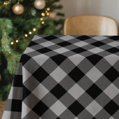 Rustiek zwart en grijs Buffalo Plaid Tafelkleed