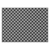 Rustiek zwart en grijs Buffalo Plaid Tafelkleed (Voorkant (Horizontaal))